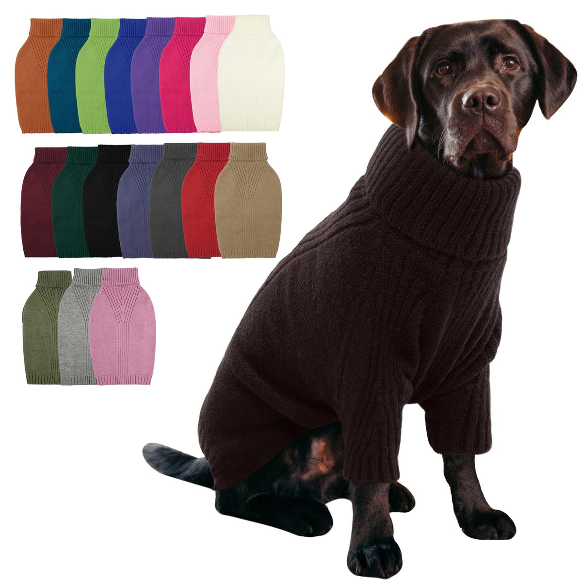 XXL Dog Sweater (Brown / XX-Large)