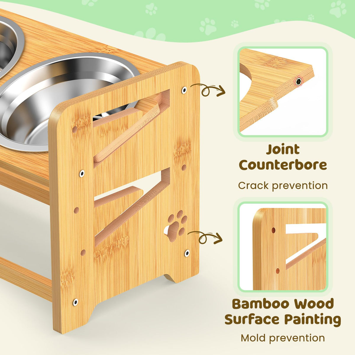 Elevated Dog Bowls (Medium/Small sized dogs)