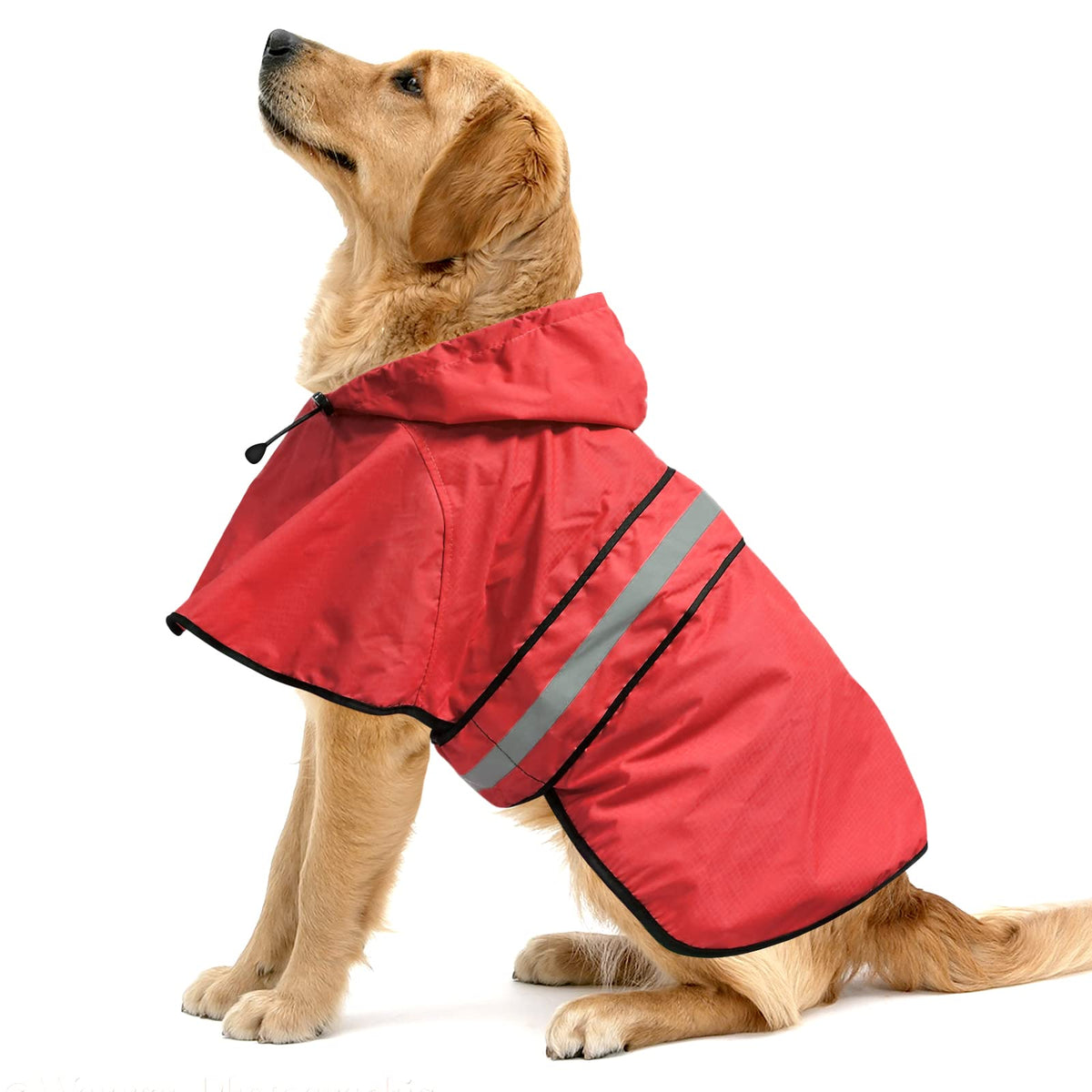 Reflective Dog Raincoat (Red / X-Large)