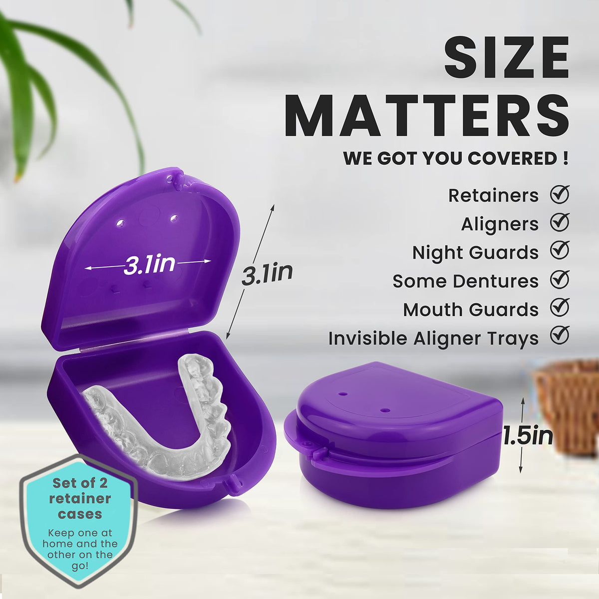 Retainer Case (Purple / 1 Box)
