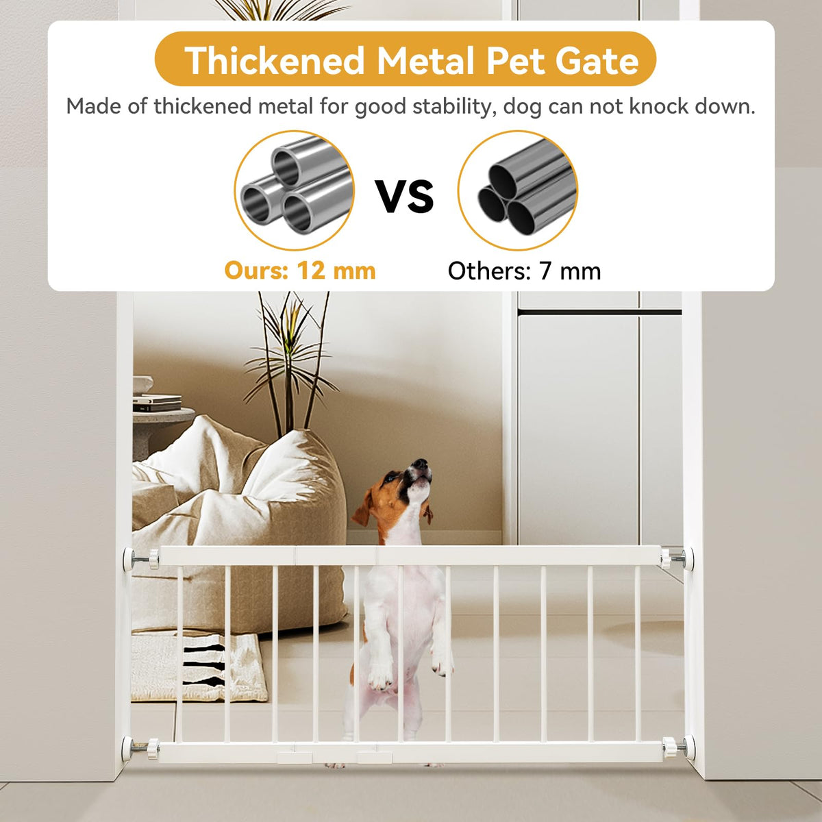 Dog Gate Indoor (18-45''W*18''H / White)