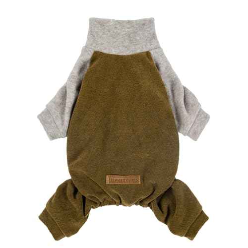 Turtleneck Raglan Dog Pajamas (X-Small / Dark Green)