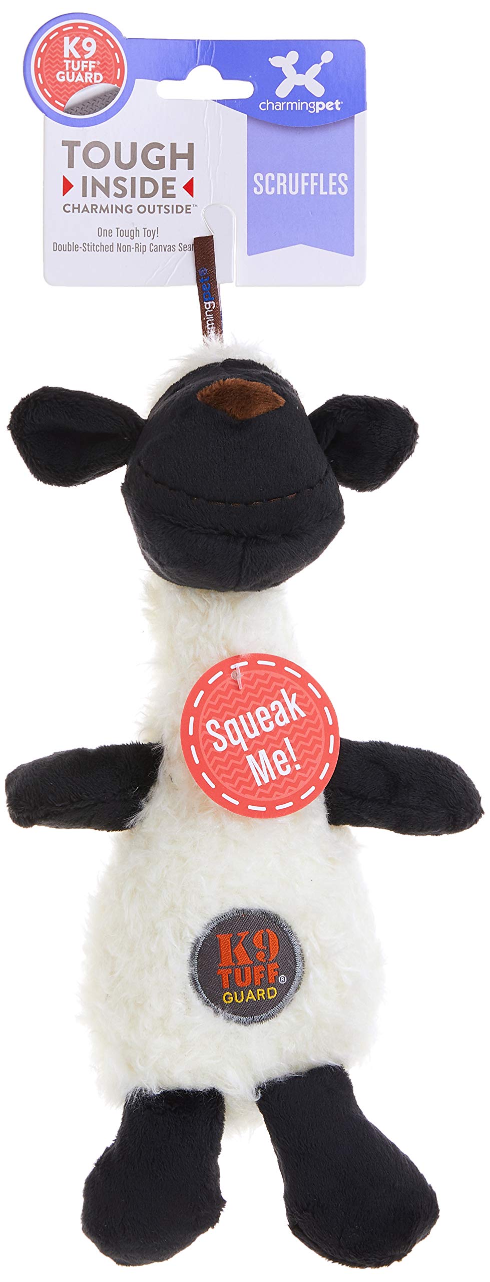Scruffles Lamb Plush Squeaky Dog Toy