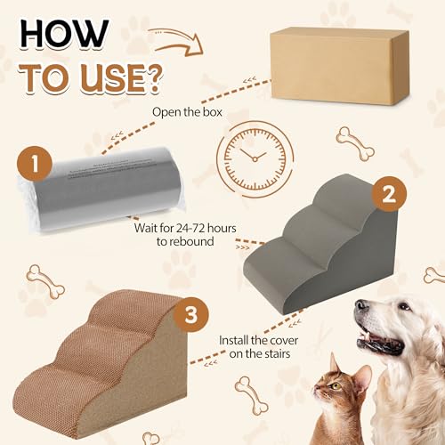 Dog Stairs Ramp for High Beds Couches