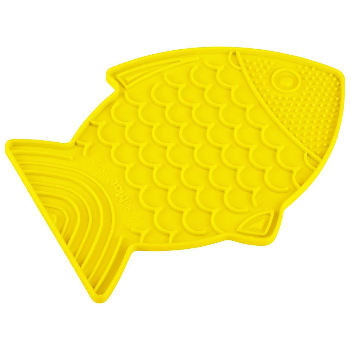 Felix, Fish-Shaped Cat Slow Feeders Lick Mat, Boredom Anxiety Reducer; Perfect for Food, Treats, Yogurt, or Peanut Butter. Fun Alternative to a Slow Feed Cat Bowl or Dish, Yellow (Yellow)