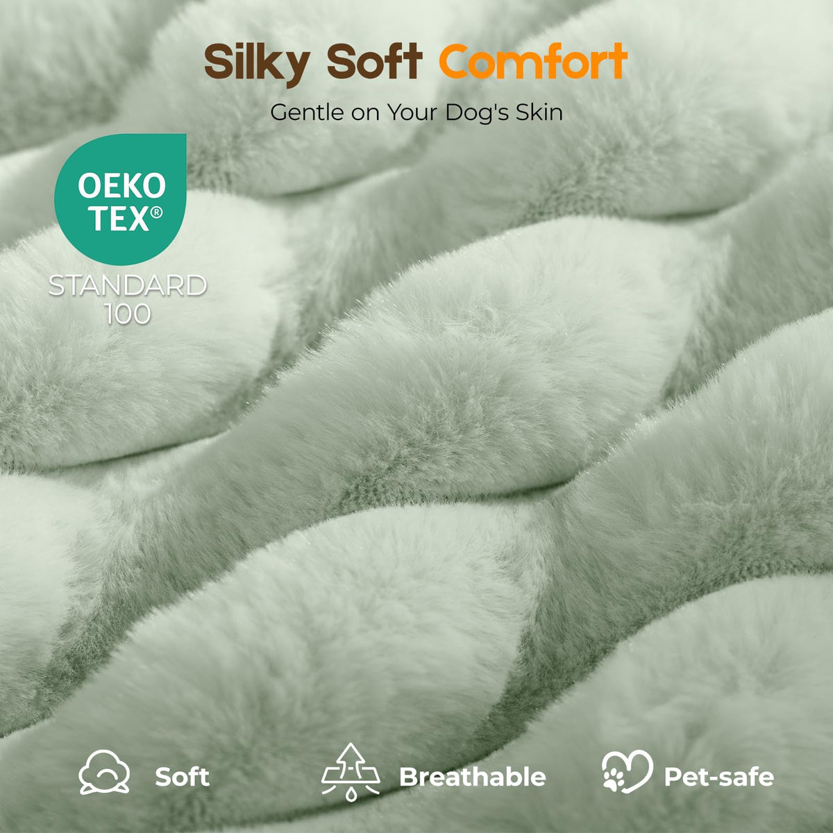 Orthopedic Dog Bed for Medium Dog (Green / 30"x20"x3")