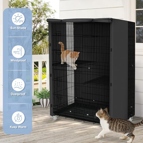 ExploreLand Breathable Cat Cage Cover