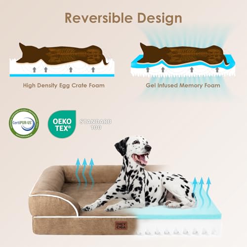Orthopedic XXL Dog Bed (Camel / 46.0"l X 35.0"w X 7.5"th)