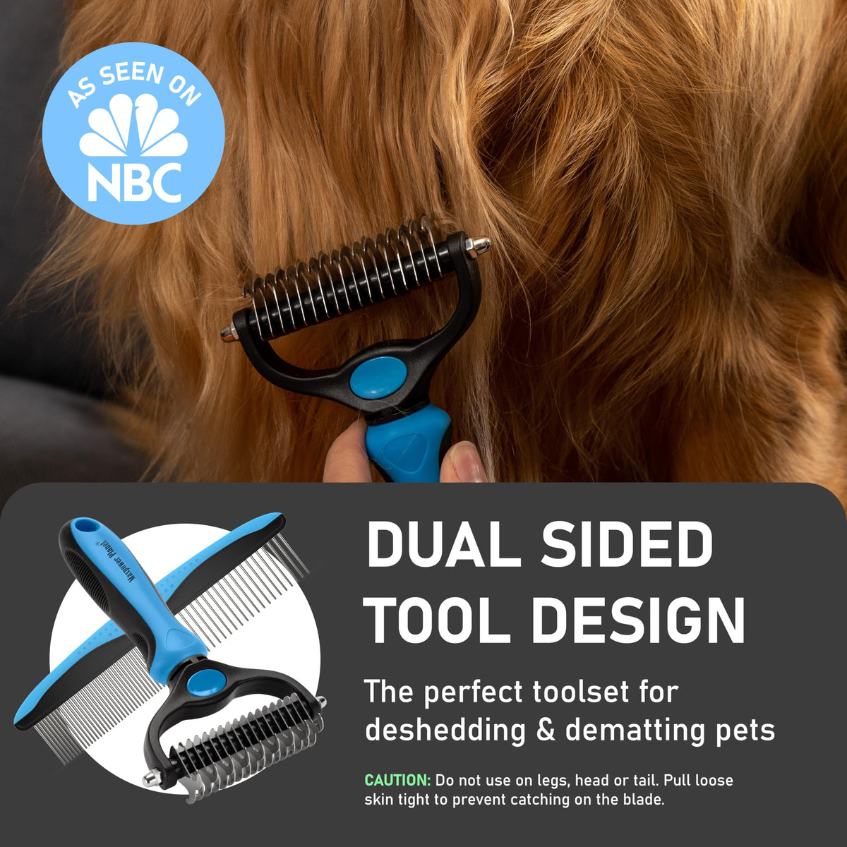 Dog Brush for Shedding (B1 - Rake, Gloves & Comb / Large)