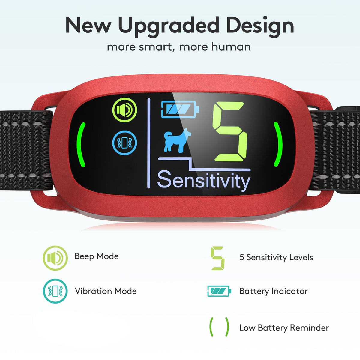 Dog Bark Collar (Red)