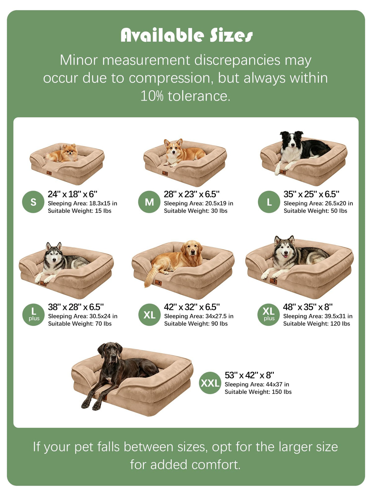 Orthopedic Dog Bed with Sides (38.0"L x 28.0"W x 6.5"Th / Brown)