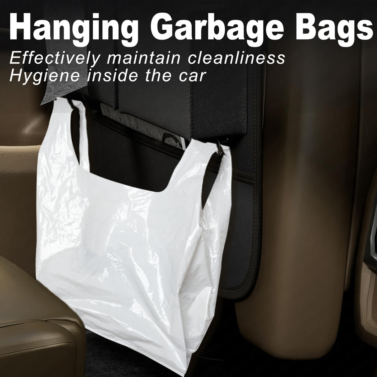Car Seat Organizers (Plain Black / 1 Pcs)