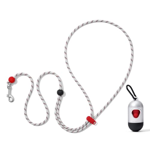 Crossbody Hands Free Dog Leash (Circuit Silver)