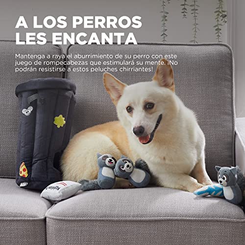 Hide A Raccoon Plush Dog Toy Puzzle
