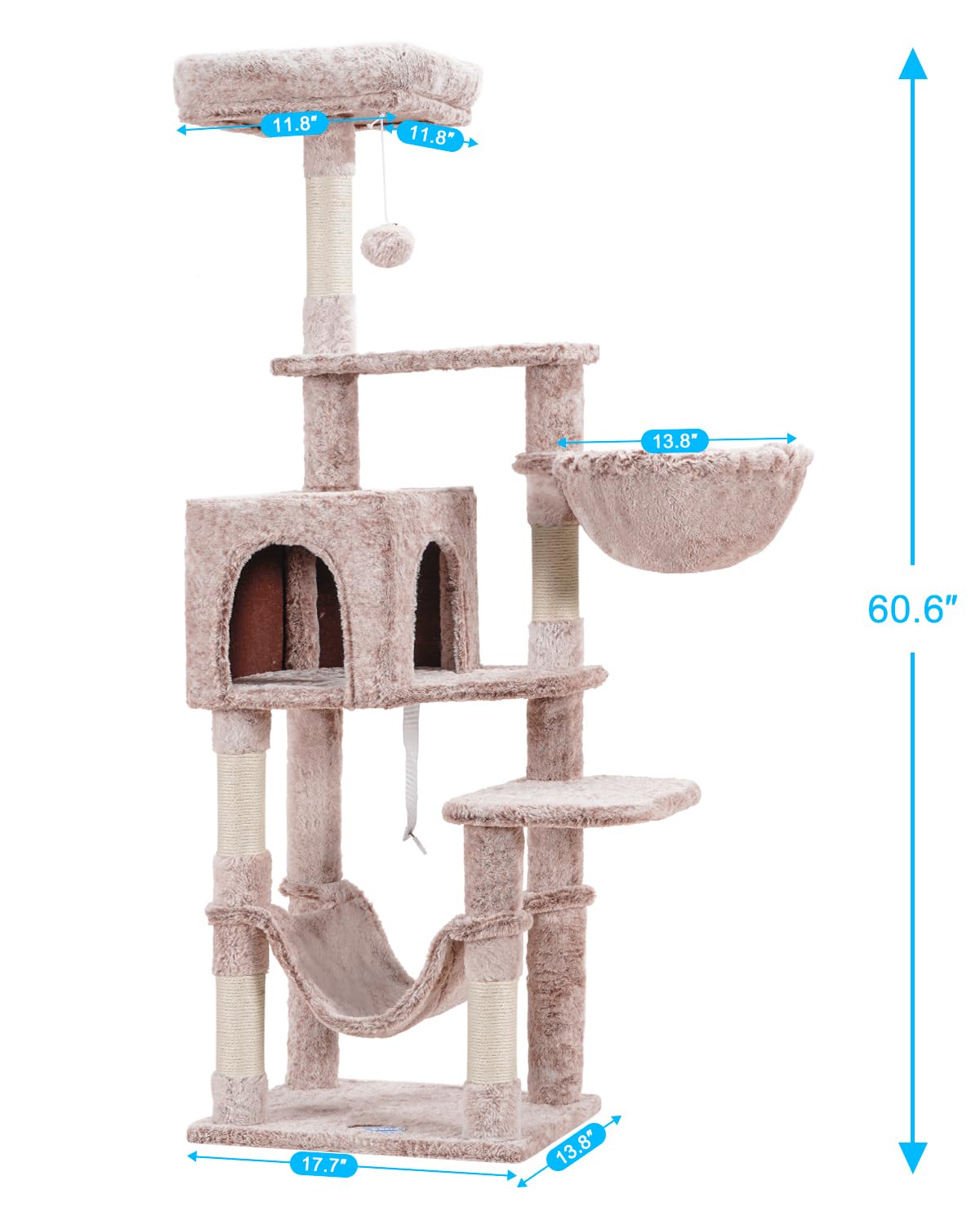 Cat Tree Multi (Muchroom / 60.6 Inches)