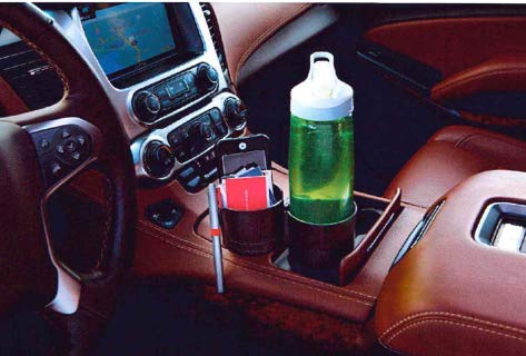 Two Cup Console Organizer (White)