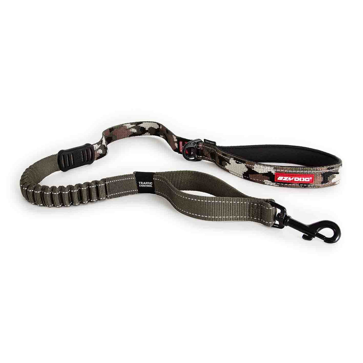 Zero Shock Bungee Dog Leash (Green Camo / 48-Inch)