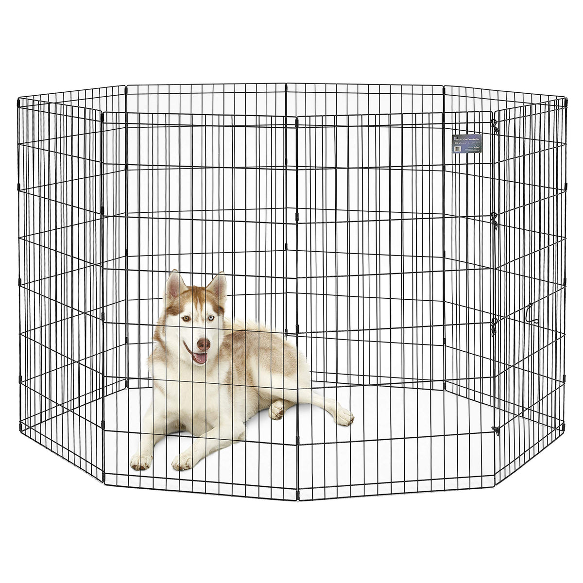 MidWest 48 Inch Exercise Pen (Black No Door / 48" H)
