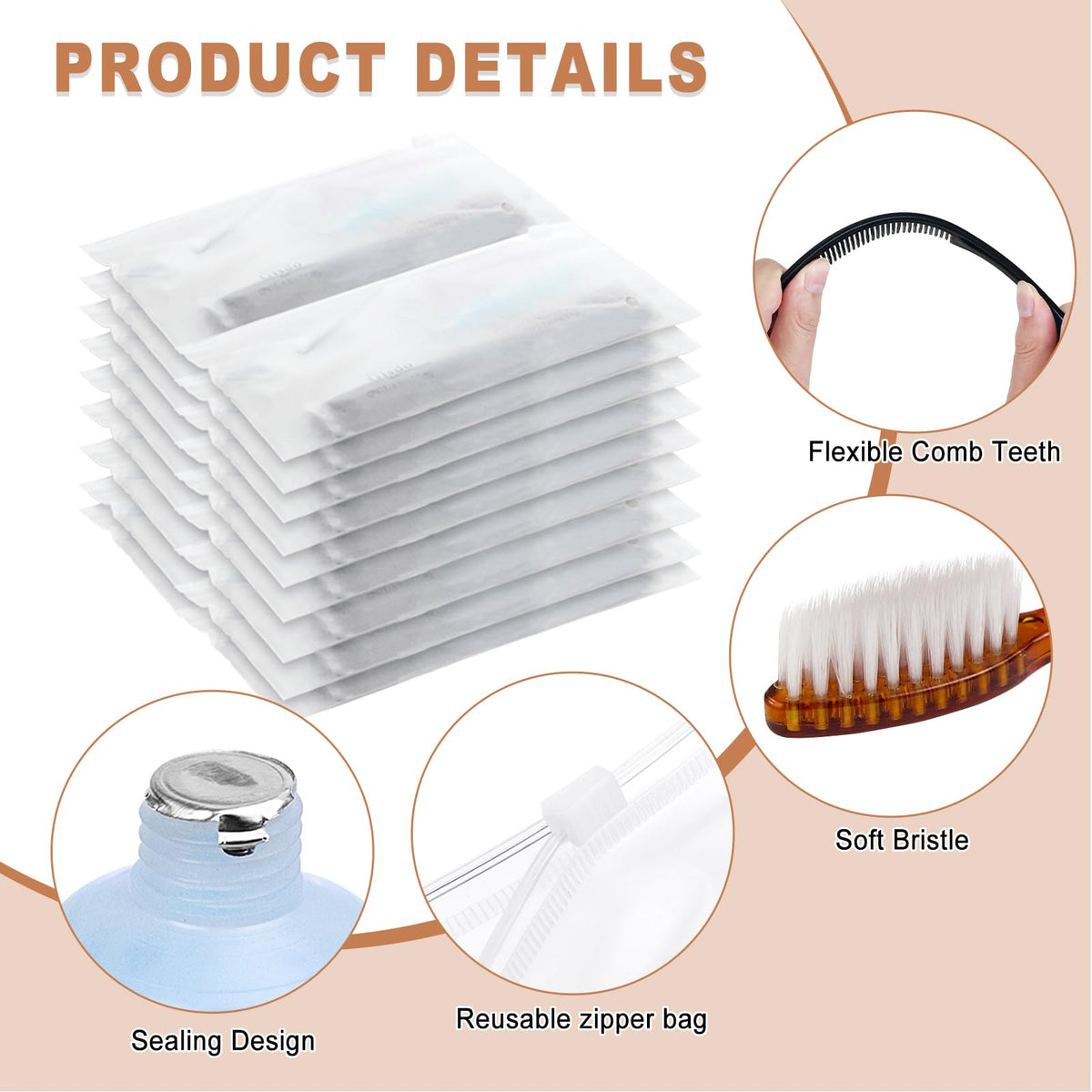 50 Pack Toiletry Kits (Pack of 50)