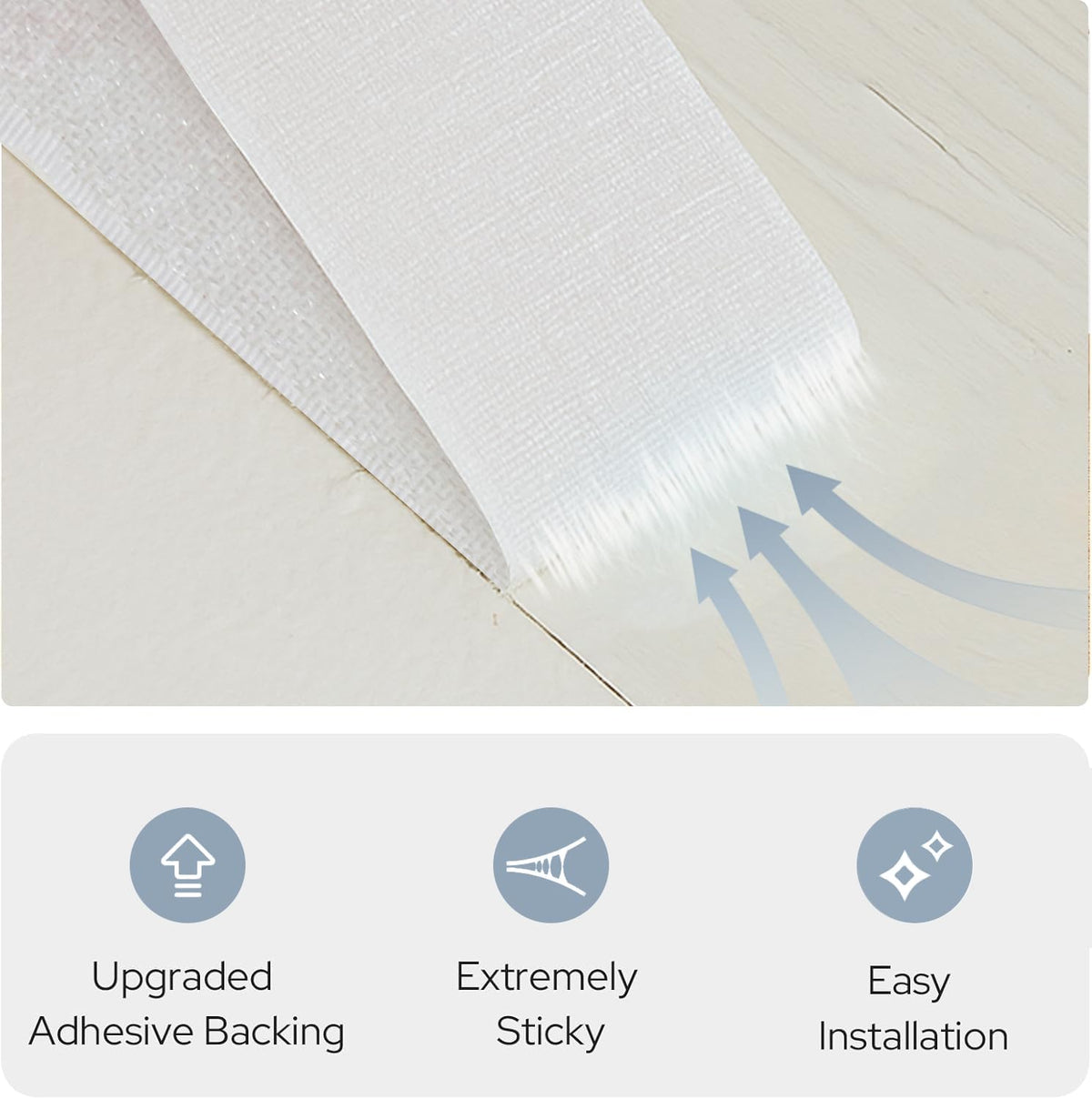 Self Adhesive Curtains (59"W x 71"L (Pack of 1) / Light Grey)