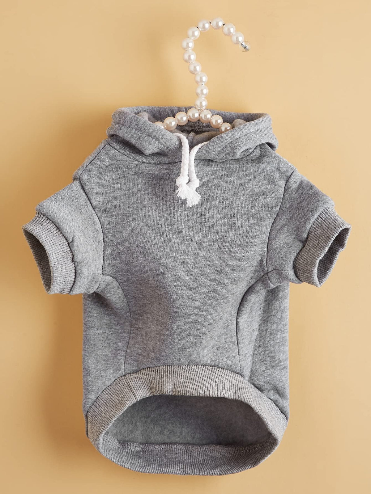 Basic Dog Hoodie Sweatshirt Puppy Sweater Warm Cat Costumes Pet Clothes for Chihuahua Puppy Kitten Small Medium Dogs Light Grey X (X-Large / Light Grey)