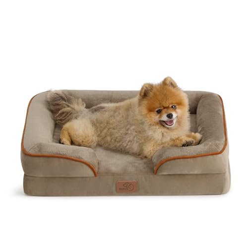 Orthopedic Dog Beds for Small Dogs Washable Original Design (Hazel / 24"l X 18"w X 6"th)