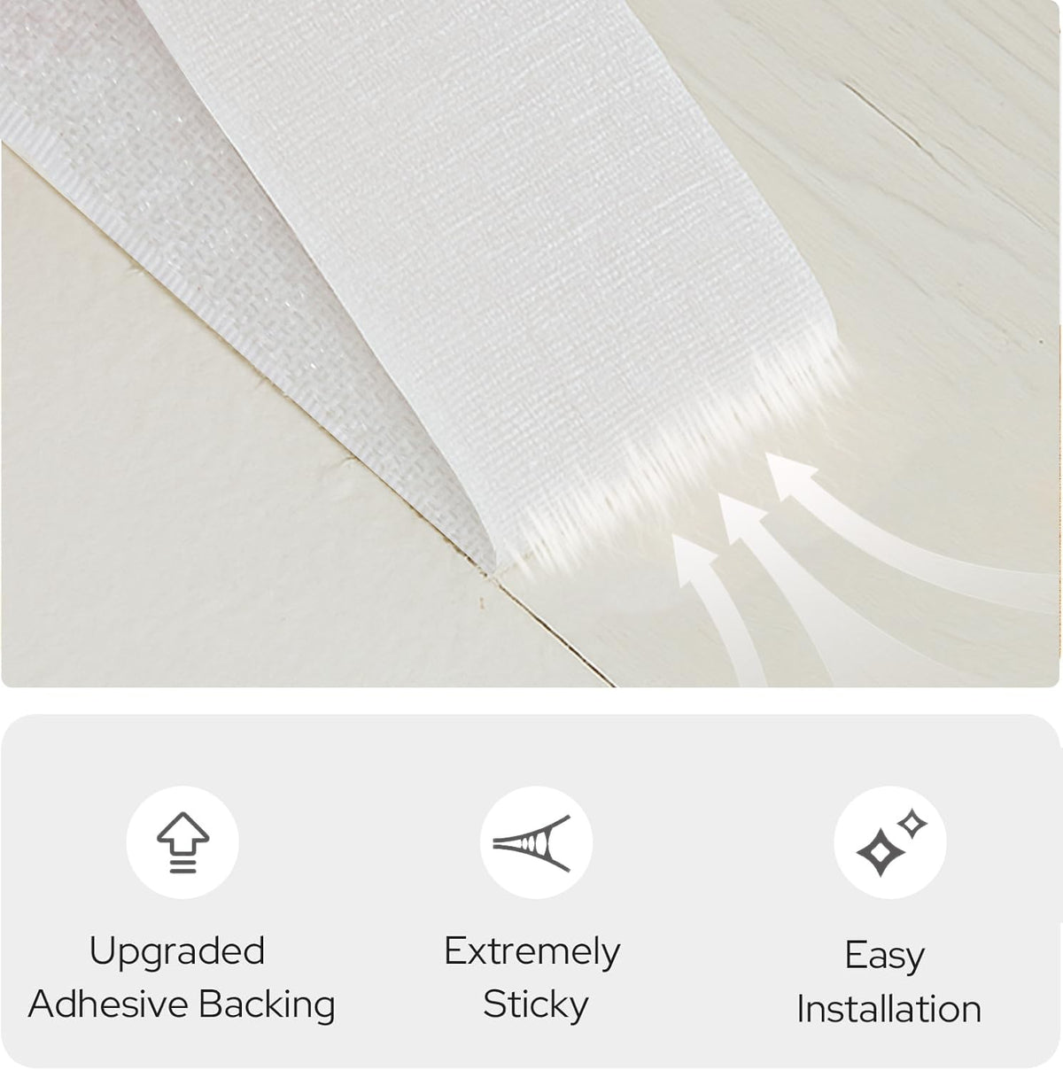 Adhesive Blackout Curtains for Blinds (White / 52"W x 84"H)