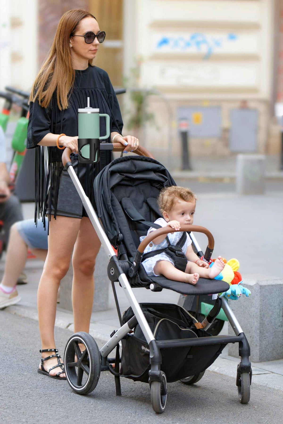 New Stroller Cup Holder for Stanley Quencher H2.0 (gray)