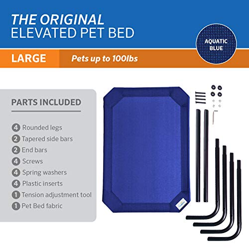 Original Elevated Dog Bed (Large Dog Bed / Aquatic Blue)