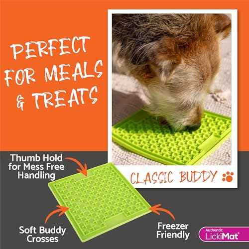Classic Buddy Dog Slow Feeder Lick Mat (Mint)
