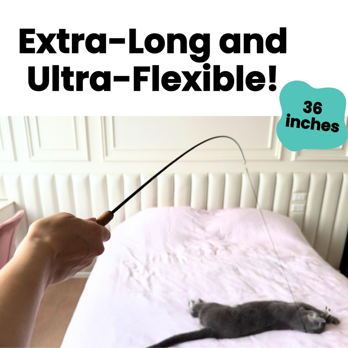Forever Stick Unbreakable Cat Wand Toy (Forever Stick 1-Pack)