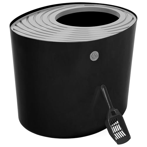Top Entry Cat Litter Box (Top Entry / Black)