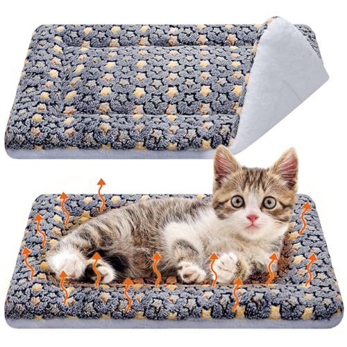 2 Pack Self Warming Cat Mat (Dark Grey / 21" X 14")