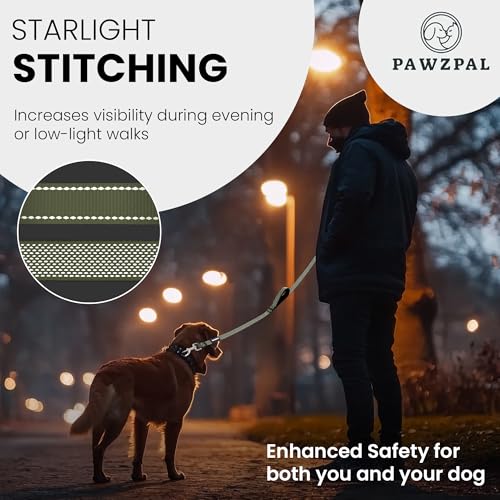 Hands Free Dog Leash (Olive Green / Large (8–10FT))