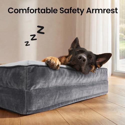 Orthopedic Cooling Dog Bed Couch (44" x 29" x 7" C / 01-Gray)