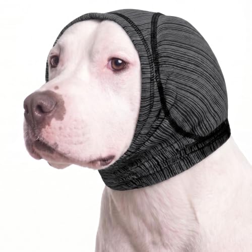 Padded Dog Calming Hoodie Ear Cover Quick (Grey / Small)