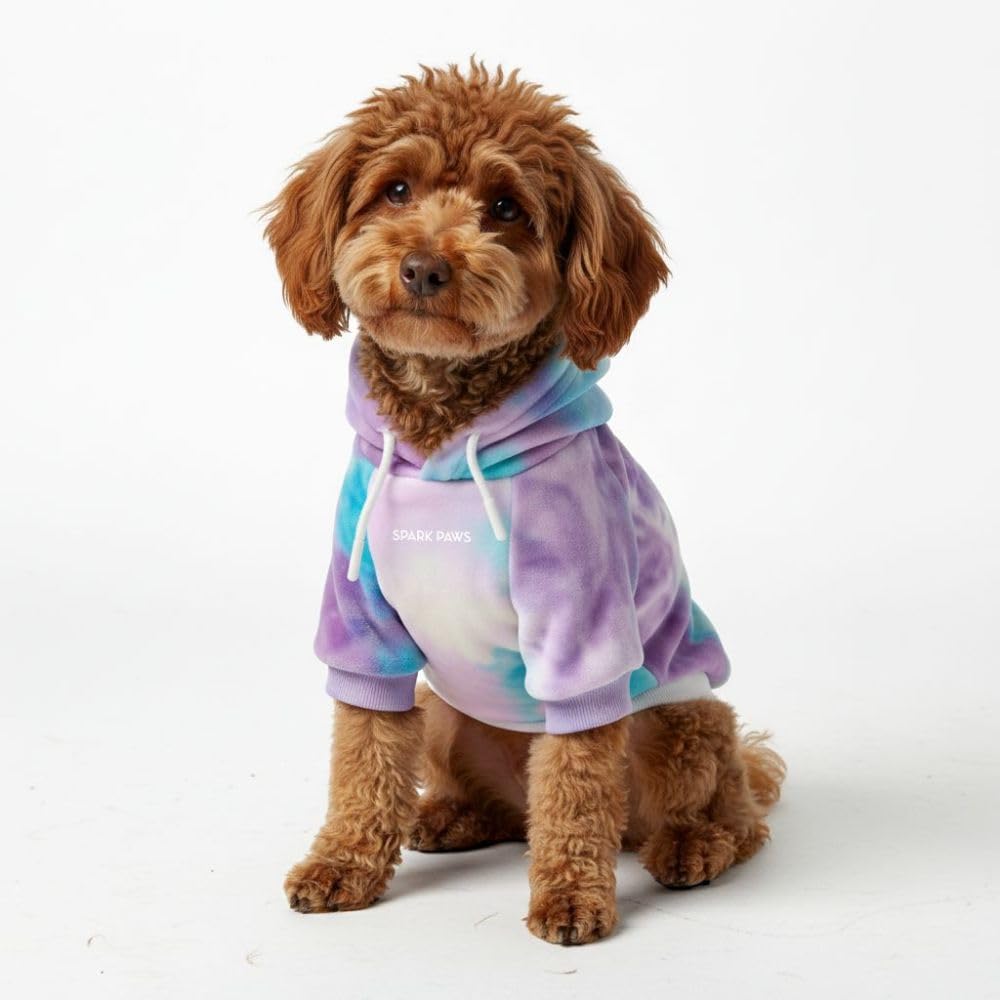 Dog Hoodie Buttery (90s Retro Sky Dye / Small)