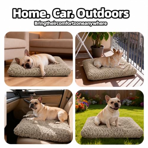 Dog Bed Medium Size (Camel / 29"L x 21"W x 3"Th)