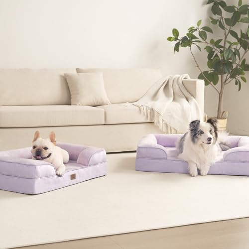 Orthopedic XXL Dog Bed (Lilac / 46.0"l X 35.0"w X 7.5"th)