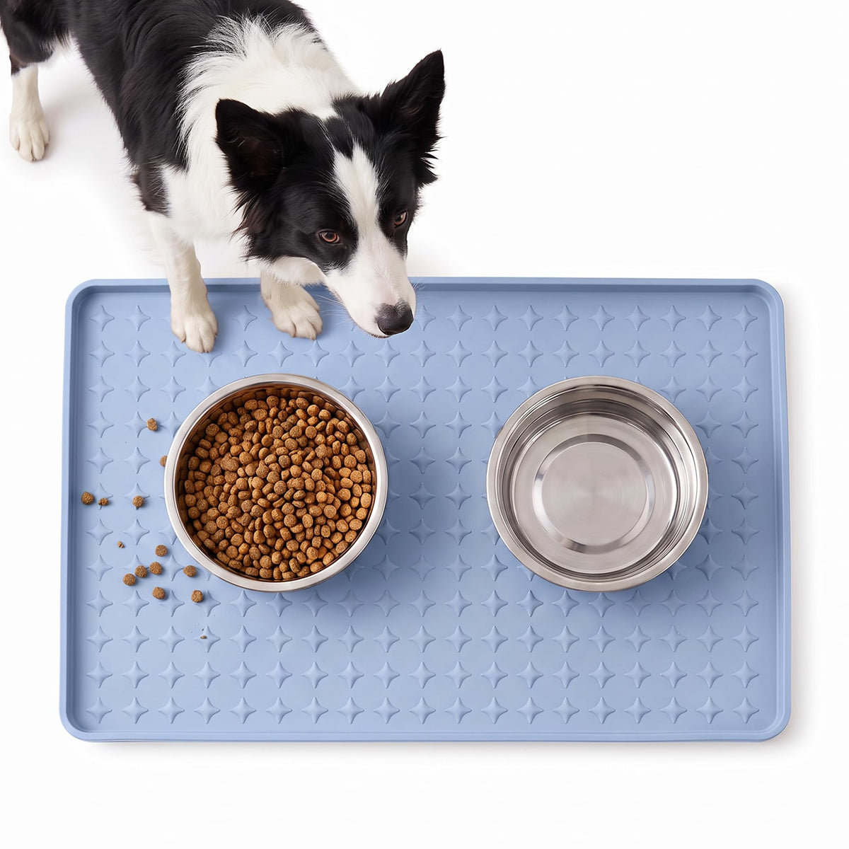 Silicone Pet Feeding Mat (Blue / 24"L x 16"W)