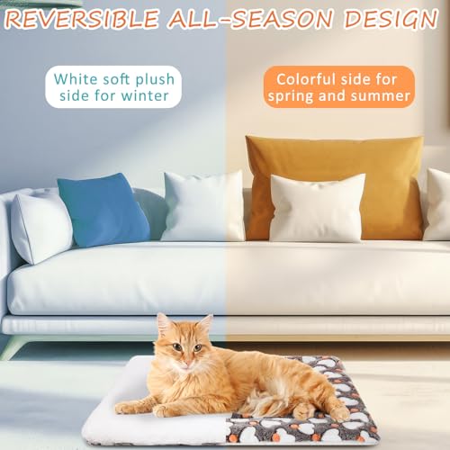 2 Pack Self Warming Cat Mat (Grey / 22'' X 18'')