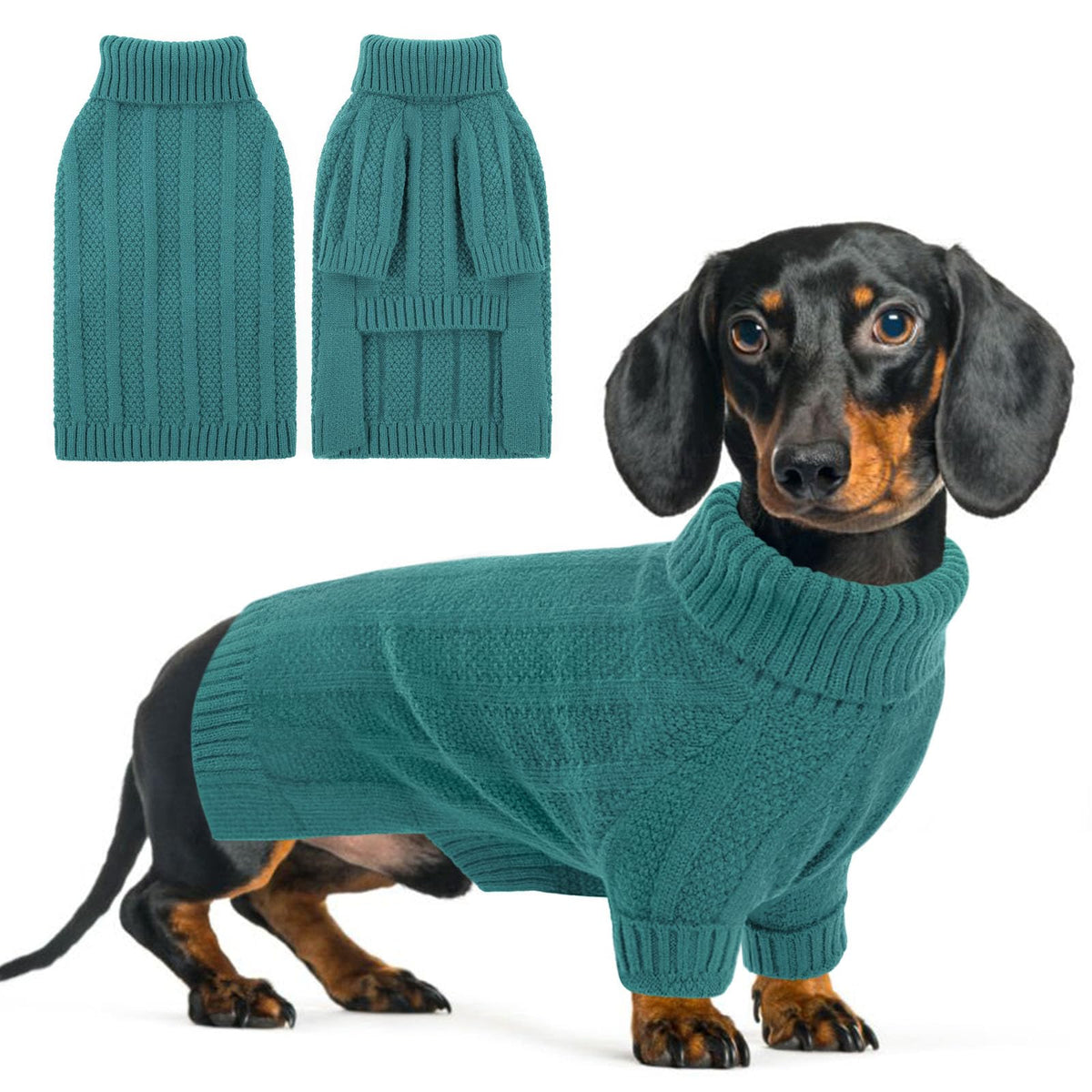 XSmall Dog Sweater (X-Small / Peacock Blue)