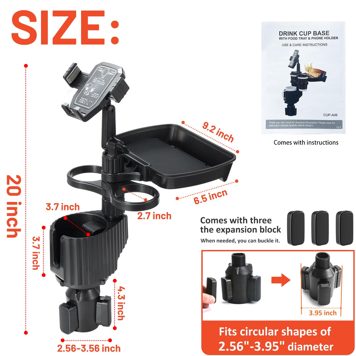 Car Large Cup Holder Expander