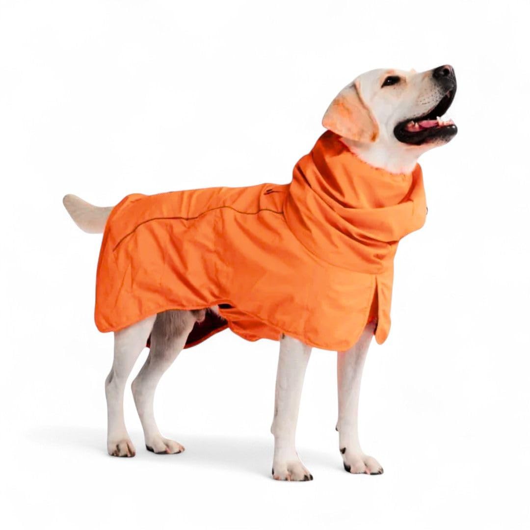 Dog Raincoat Waterproof Rain Jacket w (Orange / 3XL)