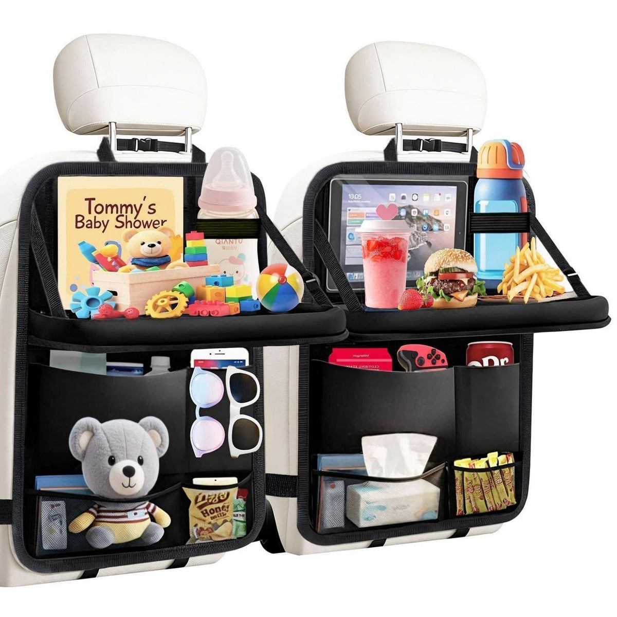 Car Seat Organizer Backseat Kick Mats Oxford Back Seat Protector