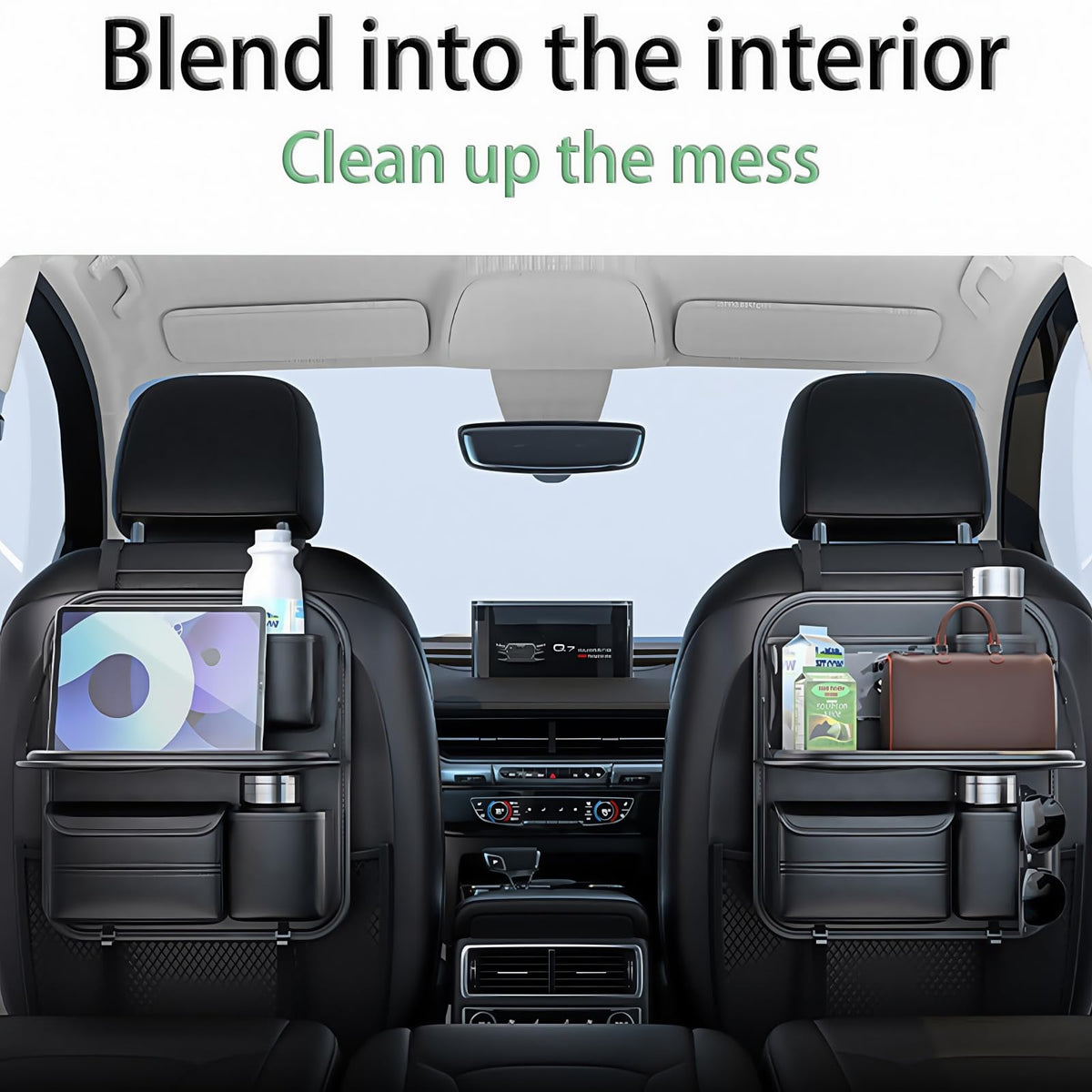 Backseat Car Organizer (Black A)