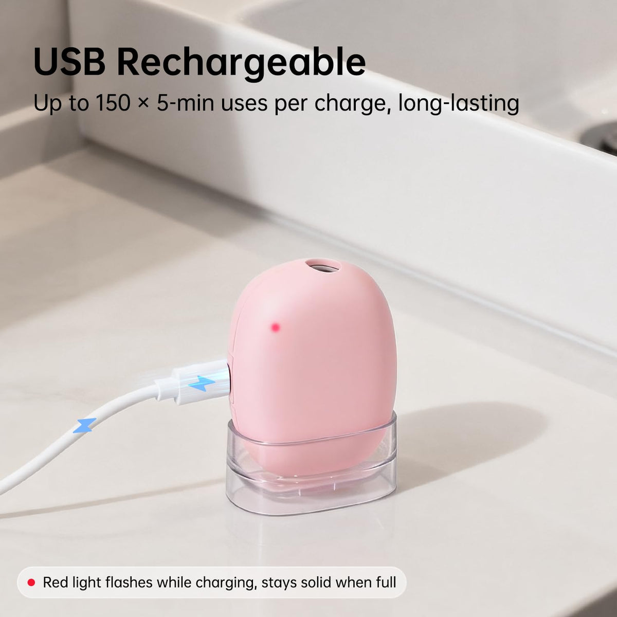 UV Toothbrush Sanitizer Holder (Pink)