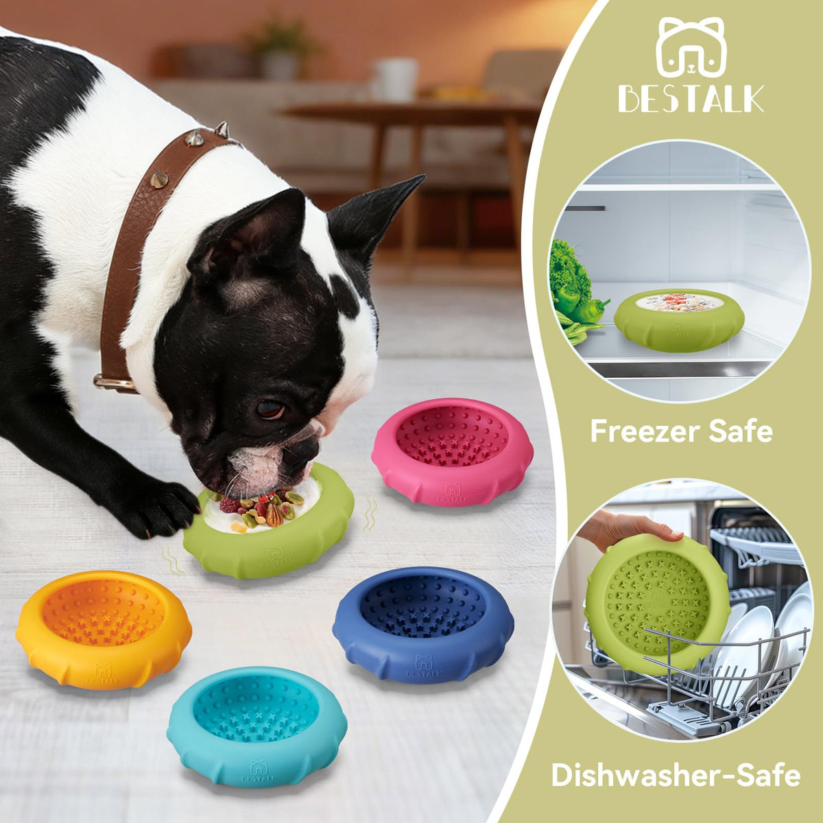 Dog Lick Bowl (Large / Green)