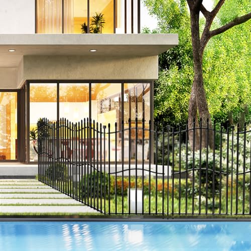 No Dig Garden Fence 40" H x 22.5'L Decorative Yard Dog Outdoor Panels (40 in(H) X 22.5 ft(L))