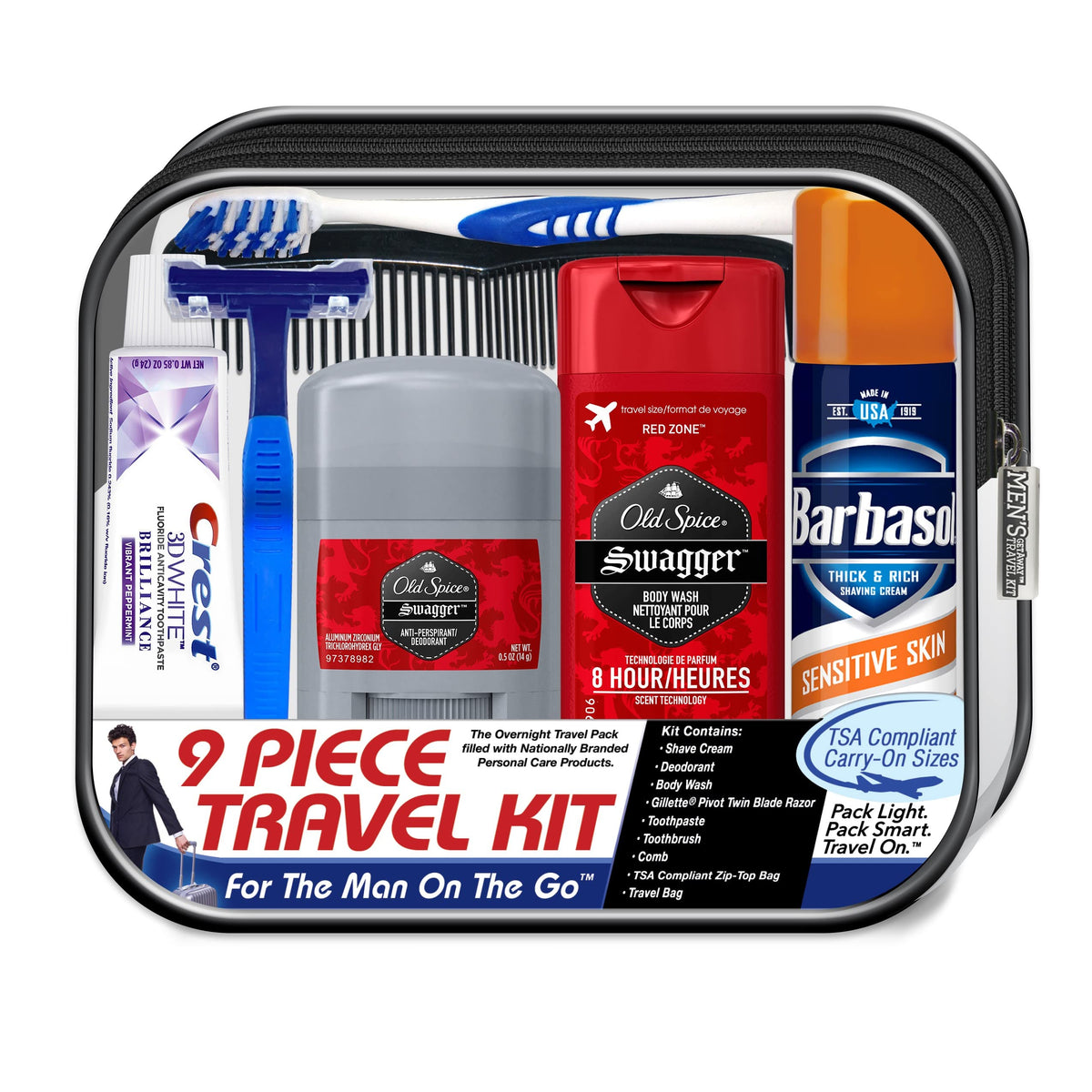 Men's Deluxe 9 (3 Fl Oz (Pack of 1) / 9 Piece Kit)